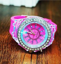 LED Lights Electronic Women Watches For Girls Casual Glowing Quartz Wristwatch
